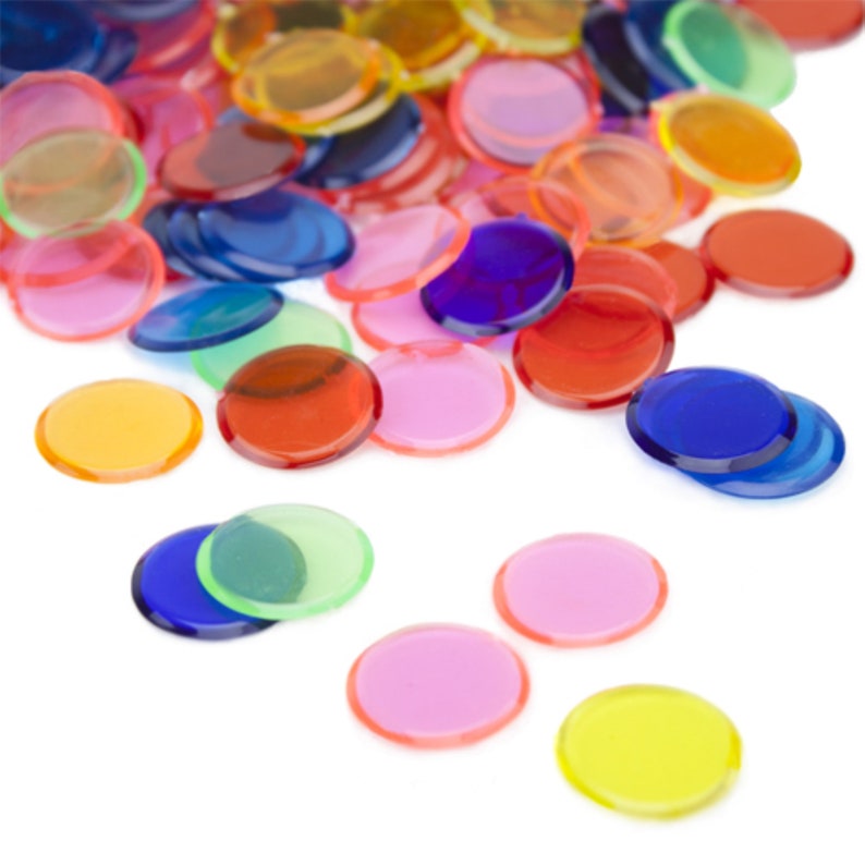 Colored Bingo Chips RPG Tokens Counters Bag of 50 Your Etsy