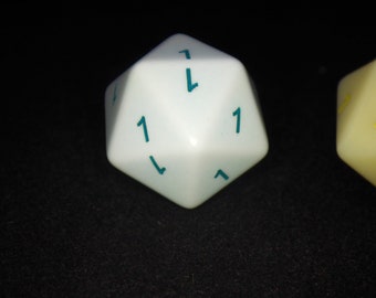All 1s Cheat d20 Die - Loaded Prank Dice for RPG & DND - Funny Gag Gift for Dungeon Masters - Custom 20-Sided Fumble