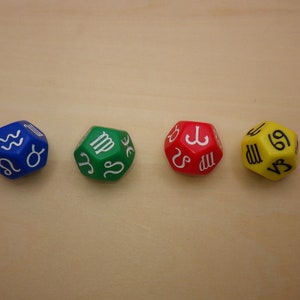 Zodiac Symbol Dice | 18mm D12 for RPG, D&D, and Astrology Tabletop Games bild 2