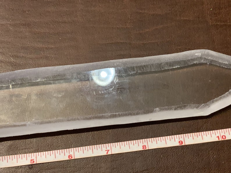 12 Crystal Glass Ice Replica Short Dagger Fantasy Style Blade LARP Cosplay RPG Prop