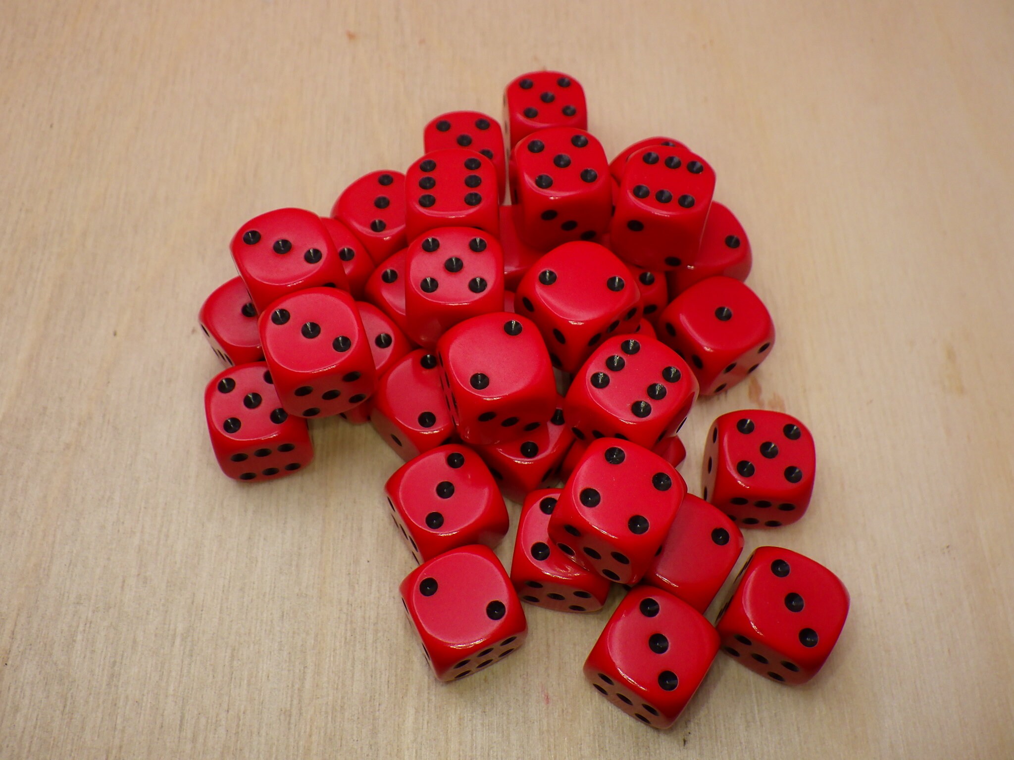 赤目のダイス Opaque Round-Corner Dice - Block of 36 Light Blue 12mm d6