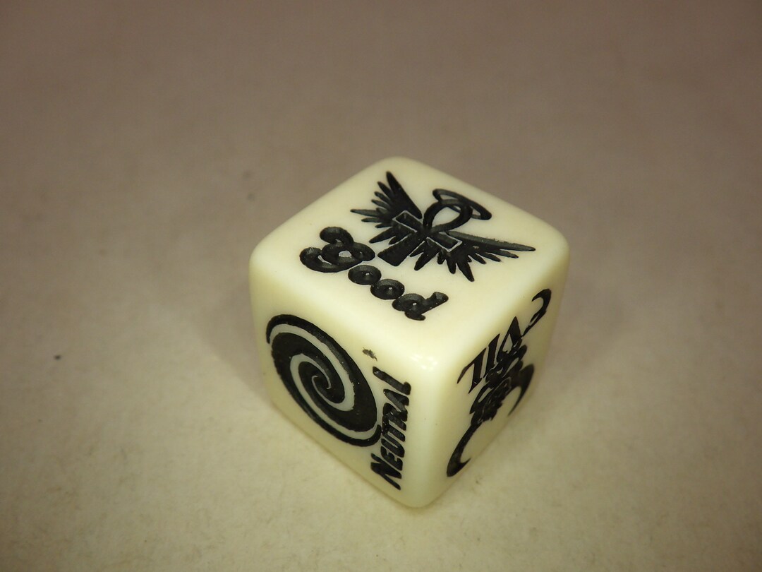 Alignment Die Alignment D6 Good Evil Custom Engraved Die - RPG Dice Tool Tabletop ...