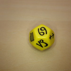 Zodiac Symbol Dice | 18mm D12 for RPG, D&D, and Astrology Tabletop Games Gul