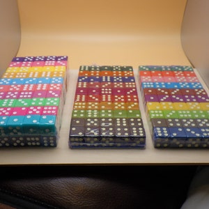 Bulk D6 Six-Sided Dice 16mm 50 or 100 Packs - Tool Roleplay Games Supply ard Board Tokens Counters Markers Random Decision Makers Crafts