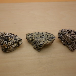 Black Tourmaline in Host Rock, Natural Rock Mineral Crystal Pieces 1-2 Inches Long per Piece - Sold by the EACH