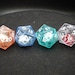 Double D20 - Small Twenty Sided Die in Larger Transparent Twenty Sided - RPG Tool Tabletop Roleplay Games Supply CCG Card Board Random Token