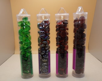 Glass Gaming Stones | Tabletop RPG Counters | D&D Combat Tokens | MTG Mana Tracker | Decorative Gemstone Pebbles Mosaic Craft Supply 12-15mm