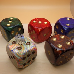 Choose Your Die - 50mm Mega 4.4oz D6 Extra Large Dice RPG Tool Tabletop Roleplay Games Tokens Counters Markers Random Decision Makers Crafts