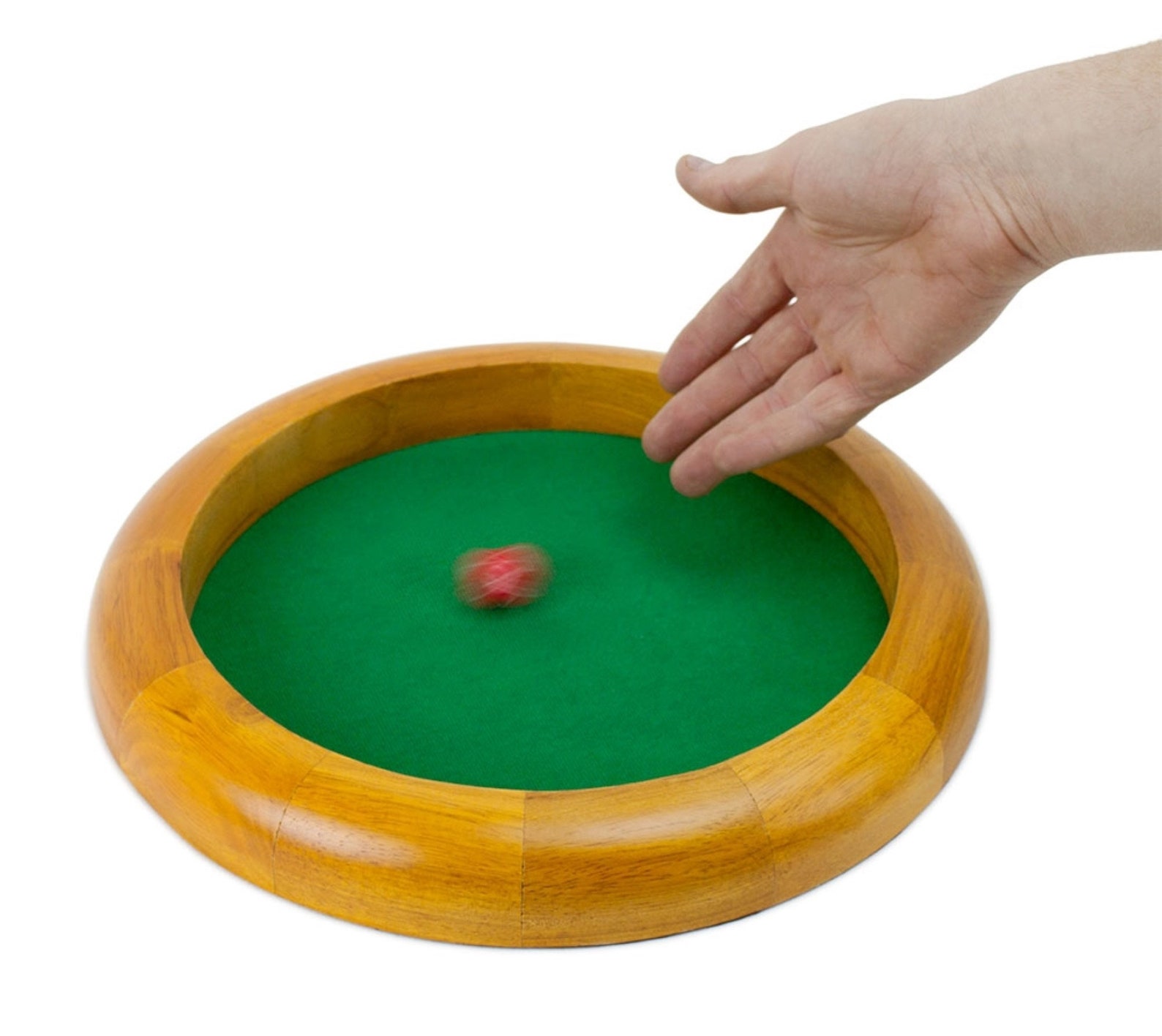 12 in Wooden Circular Dice Tray Felt Lined Padded Bottom RPG Etsy