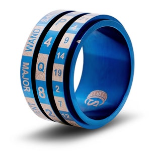 Tarot Cards Random Spinner Ring Blue Mystical Gaming Major Minor