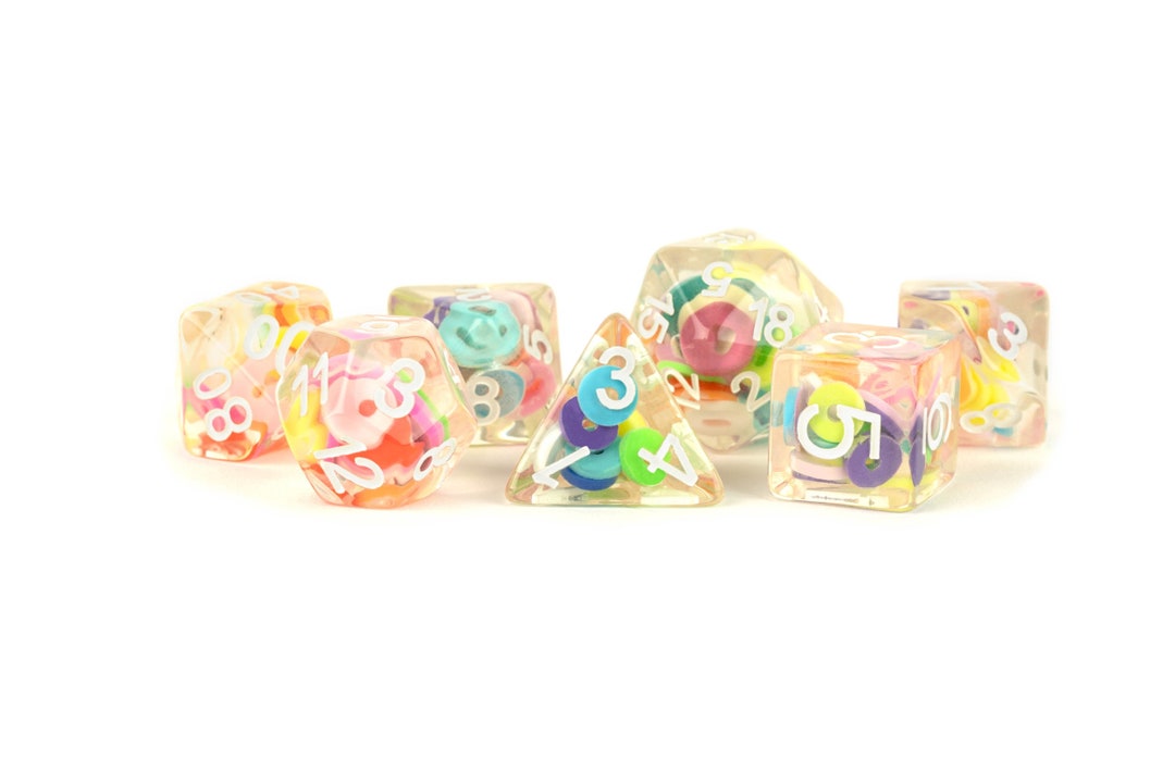 Rpg Dice Loop Critical Loops 16mm 7 Die Polyhedral Dice Set RPG Tabletop Gaming ...