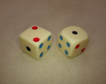 Michigan Red Eye Die 16mm / Board Game Replacement / D6 Gaming Supplies / RPG Tabletop Accessory / Math Teaching Aid / Unique Jewelry Craft