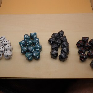 16mm Dice 10d10 (Ten, Ten-sided Die)- Speckled -RPG Tool Tabletop Roleplay Games Supply CCG Card Board Random Tokens Counters Markers