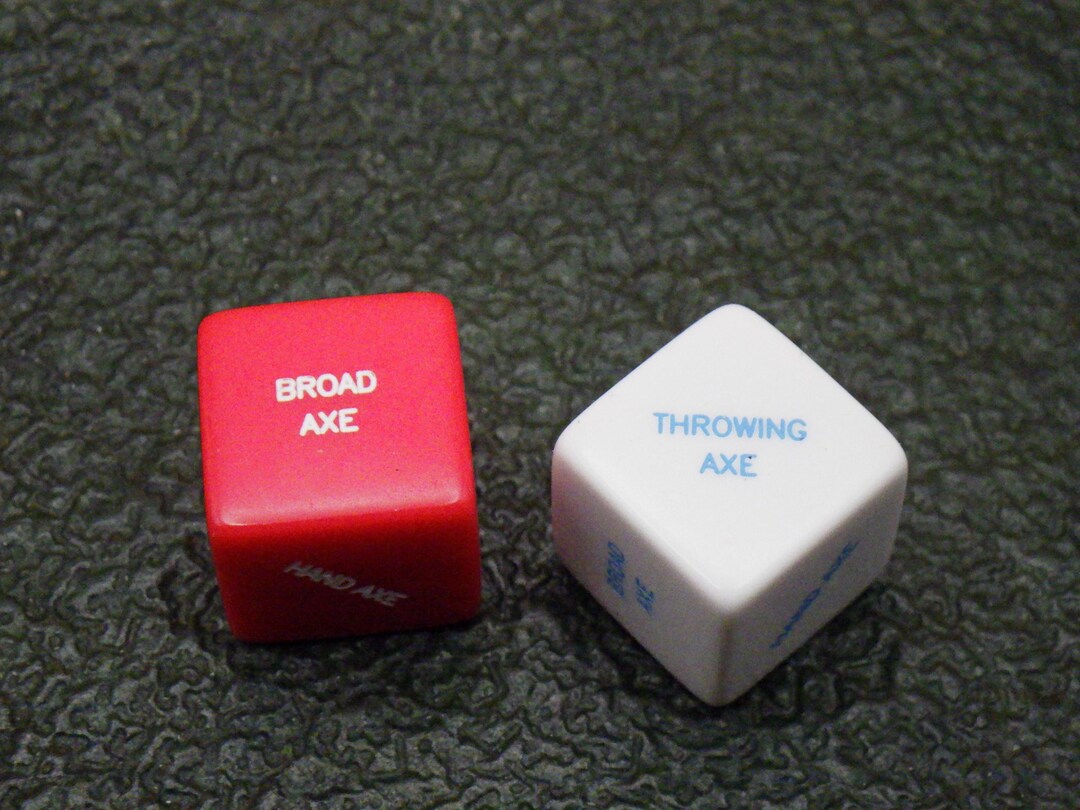 Weapon Axe Options Custom D6 Dice - 16mm RPG Random Decision Maker for ...