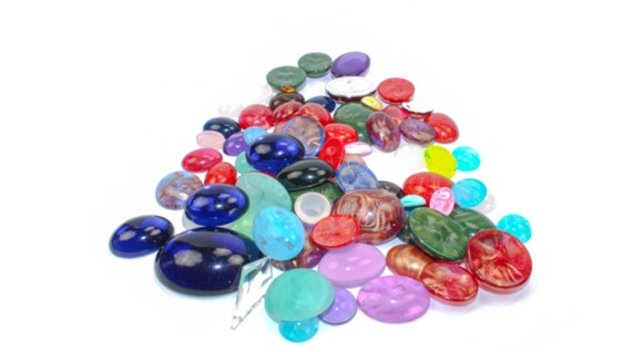 Random Beads 1/4 LB Plastic Beads Variety Pack Crafting Supply