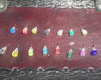 5mm D6 (Six Sided) Dice Earrings - Customize Option Choices Sold by Pair - RPG Tabletop Card Board Roleplay Game Jewelry Accessories
