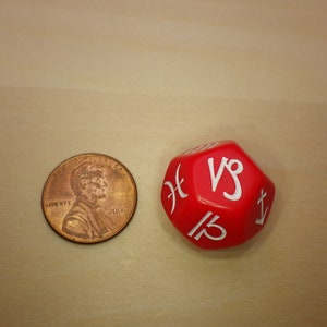 Zodiac Symbol Dice | 18mm D12 for RPG, D&D, and Astrology Tabletop Games bild 4