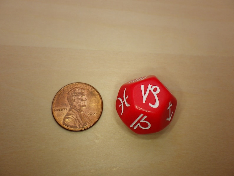 Zodiac Symbol Dice | 18mm D12 for RPG, D&D, and Astrology Tabletop Games bild 4