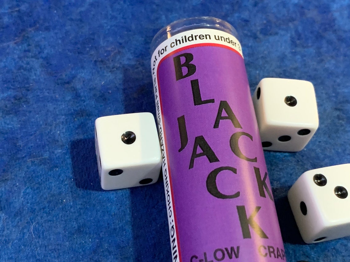 Blackjack Clow Craps Dice Games Instructions with 5 Dice Etsy