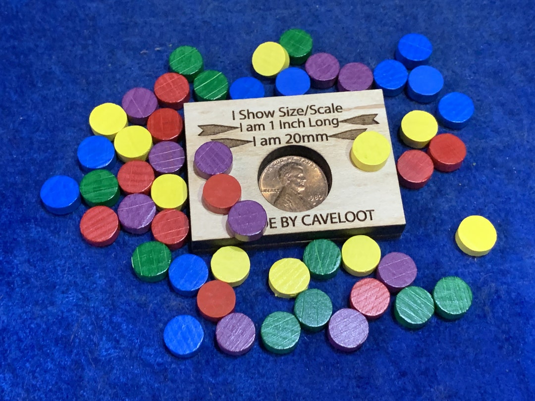 Small Round Wood Game Markers 50/bag RPG Tabletop Gaming Cards Board CCG Tokens Counters Mana