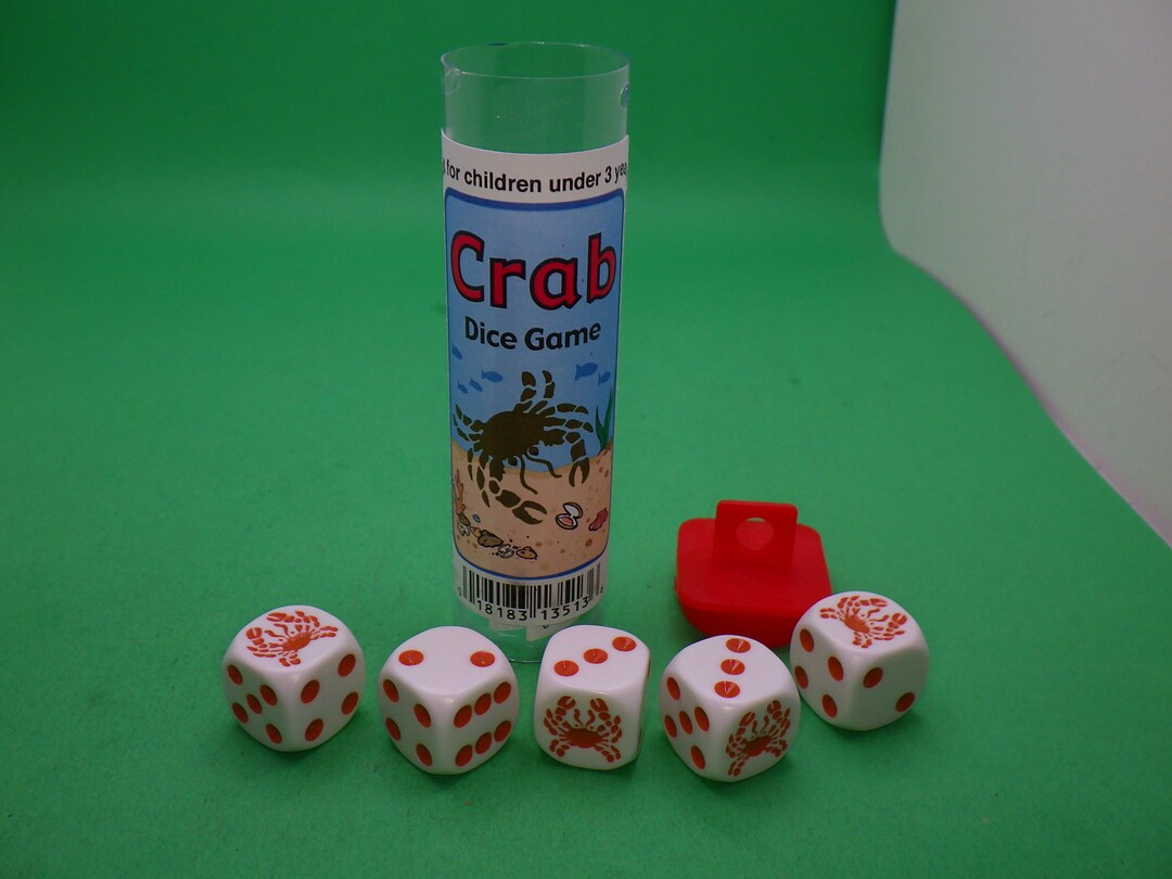 Crab Dice Game Instructions With 5 Dice RPG Tool Tabletop Roleplay