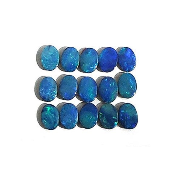 Small Opal Cabochon Doublets, in a 7x5mm size. Sold by the EACH