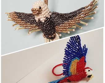 Beaded Scarlet Macaw and Beaded Eagle Patterns (Tutorials Only)