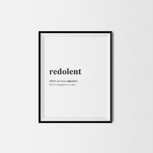 Redolunt/Definition/Definition Print/Dictionary Print/Printable Wall Art/Word Art/Home Decor/Wall Prints/Wall Decor/Modern Printables