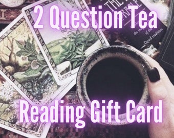 Any 2 Questions - Tea Leaf Psychic Reading Same Day Delivery Printable Gift Card