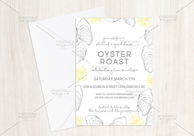 Oyster Roast Invitation Custom Printable - Etsy