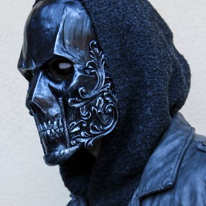 THE BARON Special Pure Iron Edition Resin Skull Full-Face Mask image 1