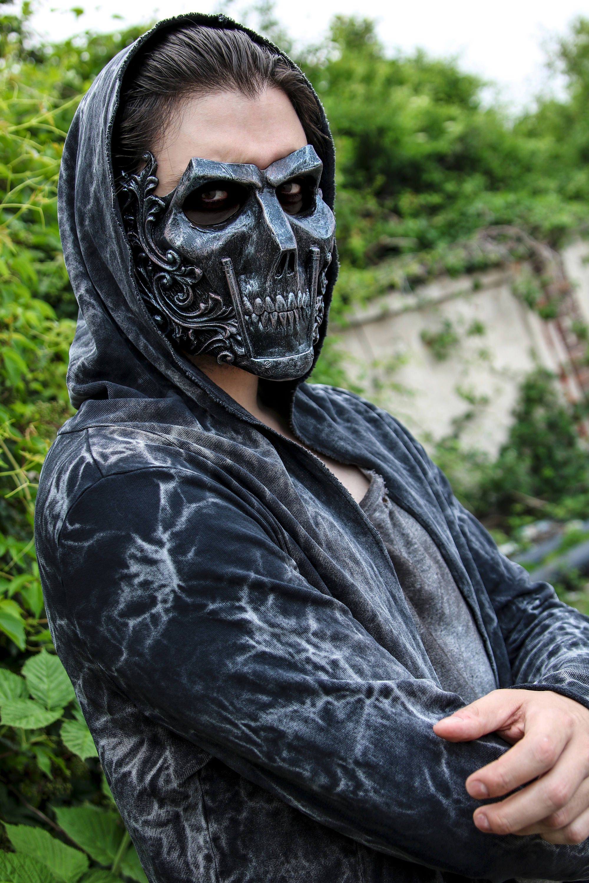 THE KNIGHT resin Full-face Skull Mask - Etsy UK