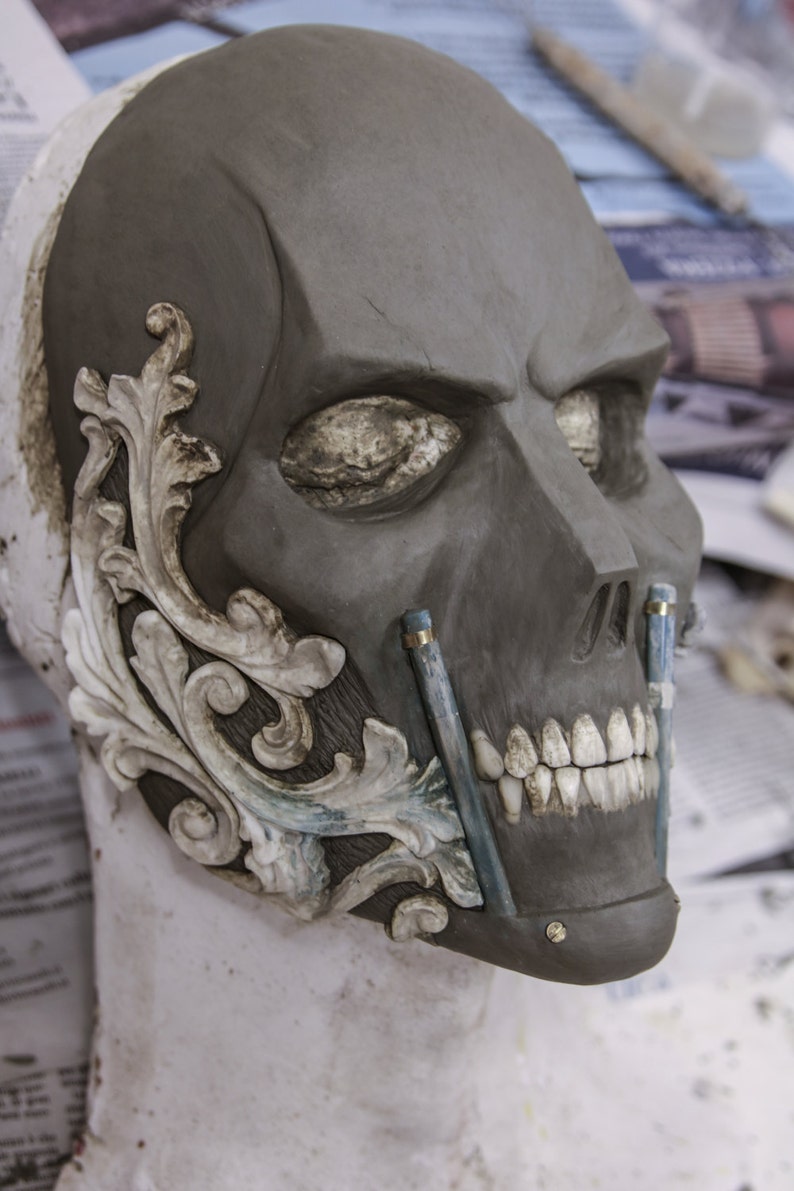 THE BARON Resin Full-Face Skull Mask image 4