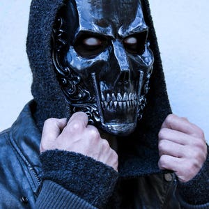 THE BARON Special Pure Iron Edition Resin Skull Full-Face Mask image 6