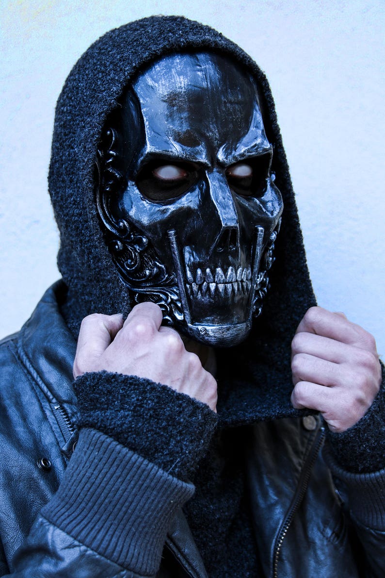 THE BARON Special Pure Iron Edition Resin Skull Full-Face Mask image 6