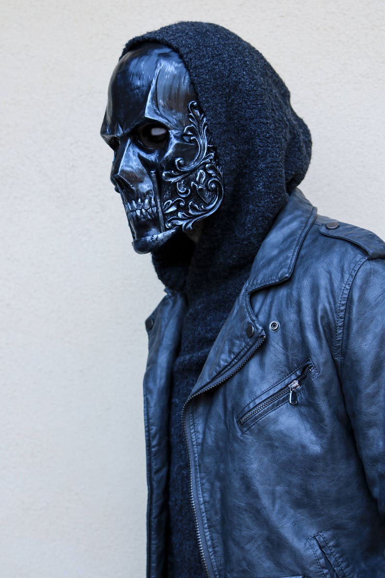 THE BARON Special Pure Iron Edition Resin Skull Full-Face Mask image 1