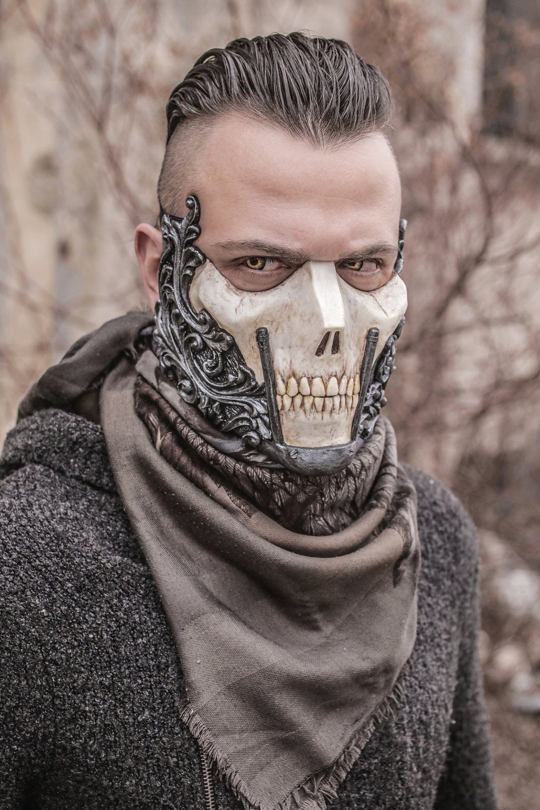 Masque tactique skull Noir