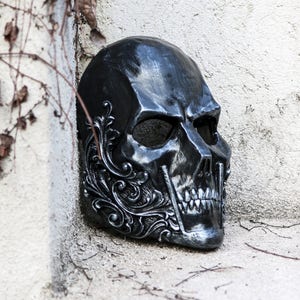 THE BARON Special Pure Iron Edition Resin Skull Full-Face Mask image 3