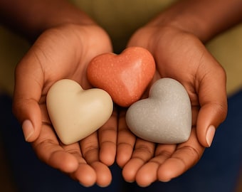 Conjunto natural de corazones