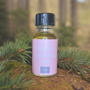 Third Eye Anointing Ritual Oil - Intuition + Psychic Activation Blend for Meditation & Spiritual Insight
