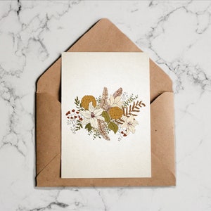 Lilly Jane Greeting Cards- Set of 3 or 5. Flowers, Botany, Botanical, Watercolour, Gift Cards, Handmade