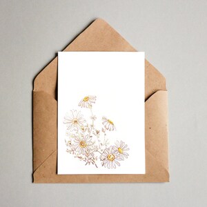 Chamomile Botanical Greeting Cards- Set of 3 or 5. Flowers, Botany, Botanical, Watercolour, Gift Cards, Handmade