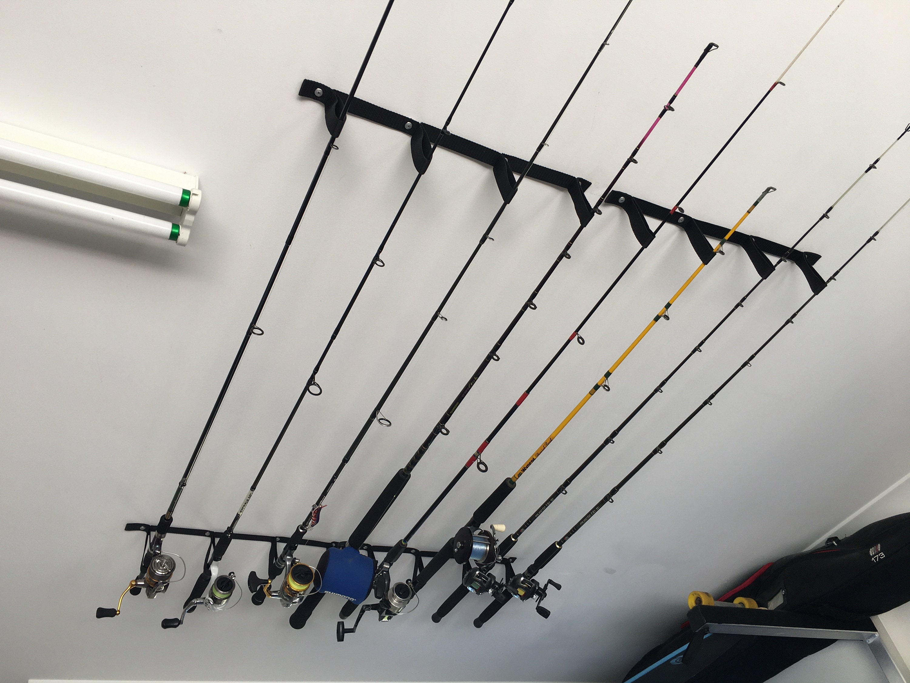 Aluminum Alloy Fishing Rod Ceiling Rack  Garage Ceiling Storage Rack -  Fishing Rod - Aliexpress