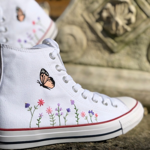 Butterfly Converse Etsy