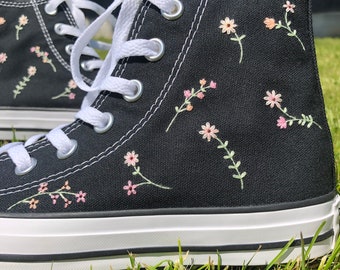 Custom hand embroidered Converse