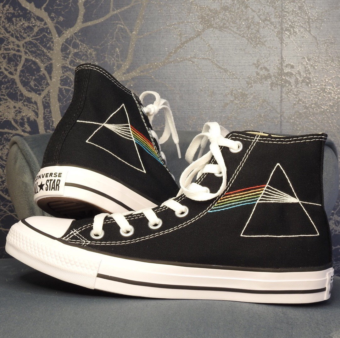 Pink Floyd Converse - Etsy Pink Floyd Converse - Etsy
