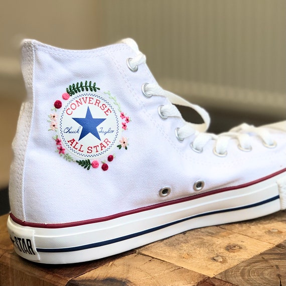 Converse ricamato a mano | Etsy Italia