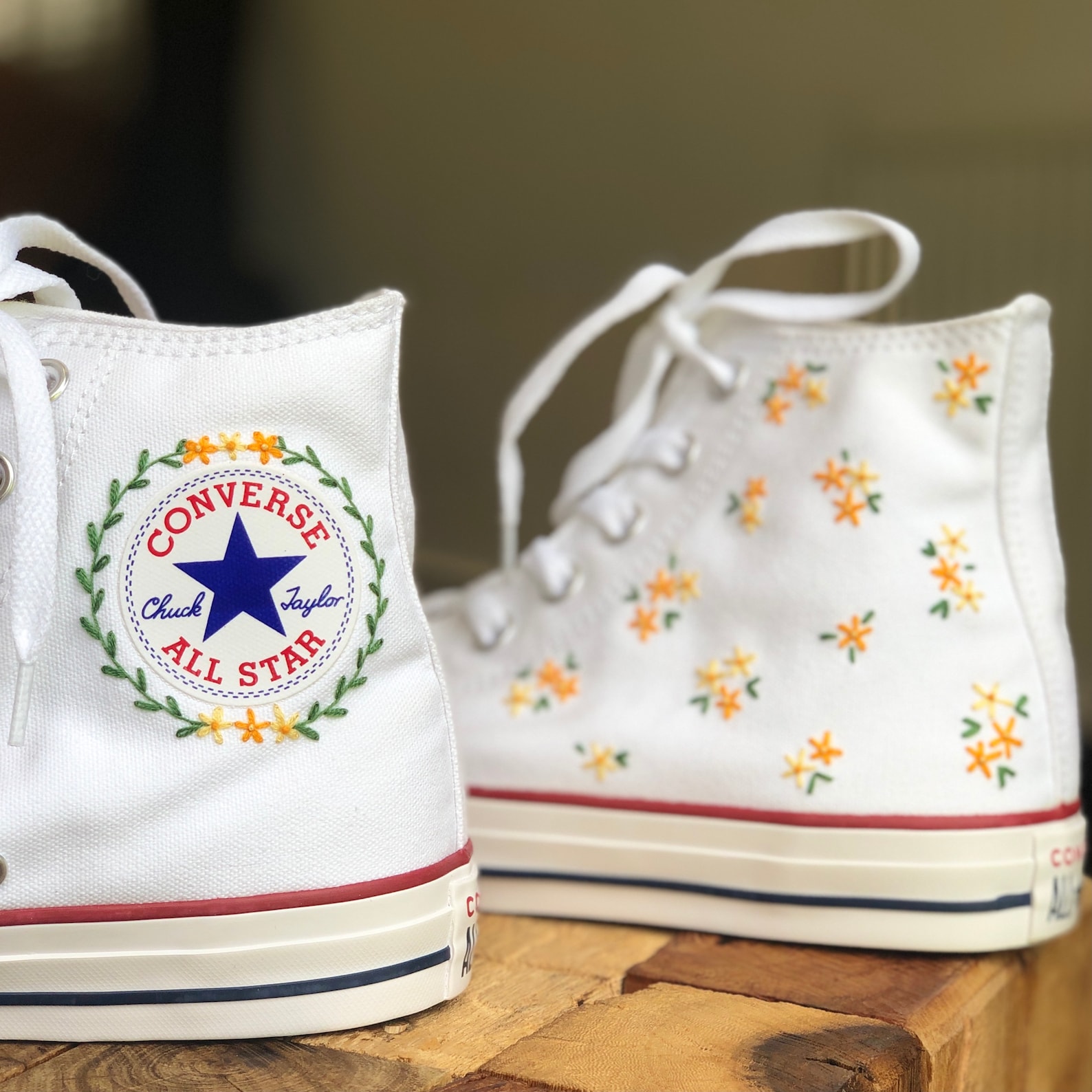 chucks converse blumen