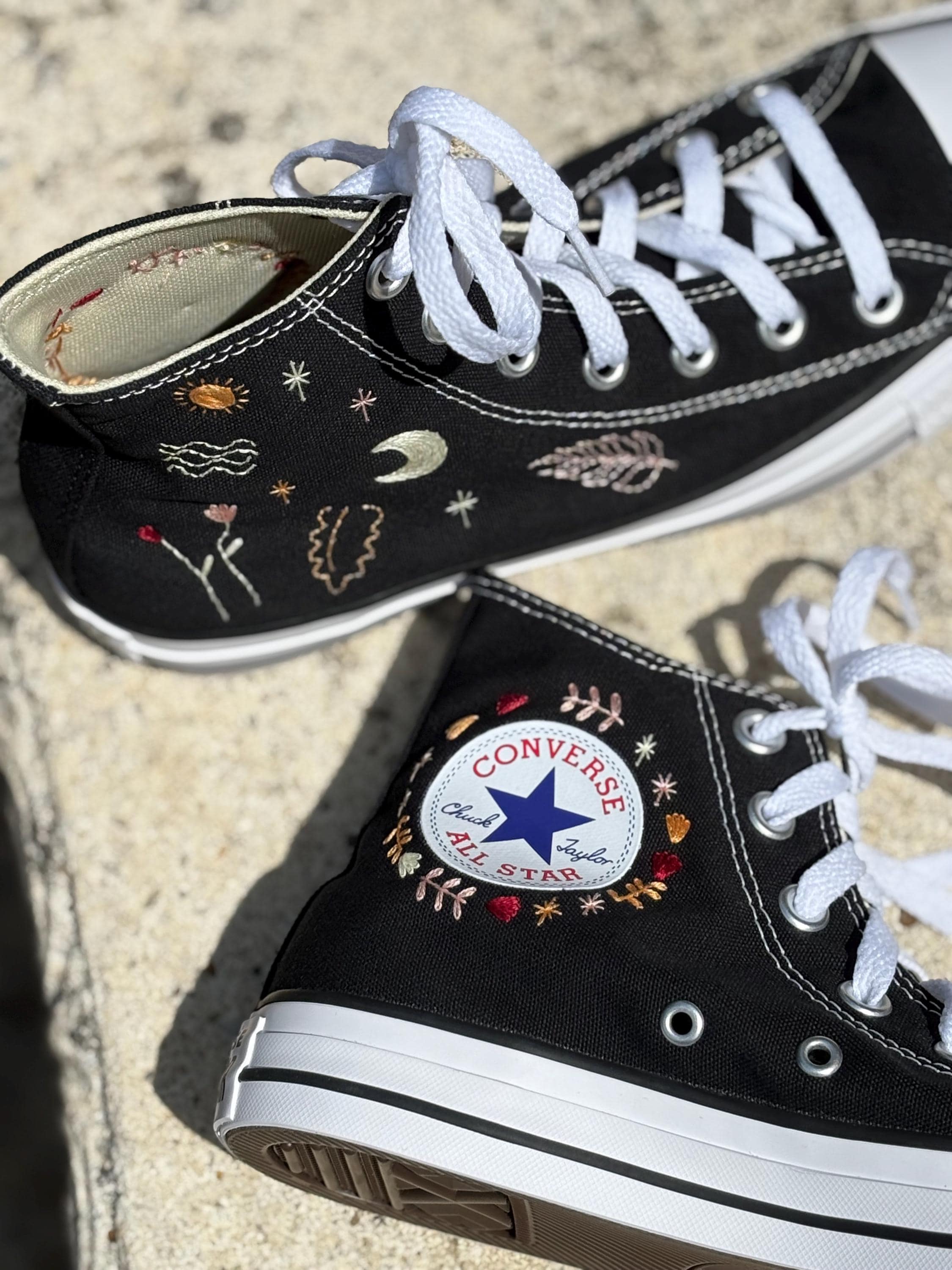 CONVERSE スニーカー刺繍つき 刺繍入りコンバース/ブライダルコンバース/刺繍入りスニーカー