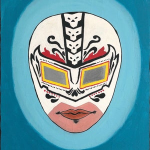 Oryginalny obraz El Luchador meksykańskiej loterii